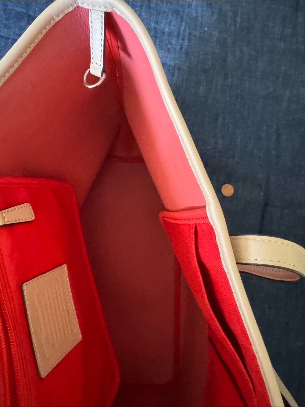 Coach New York Red Tote with Tan Handles bundle deal - Picture 10 of 11